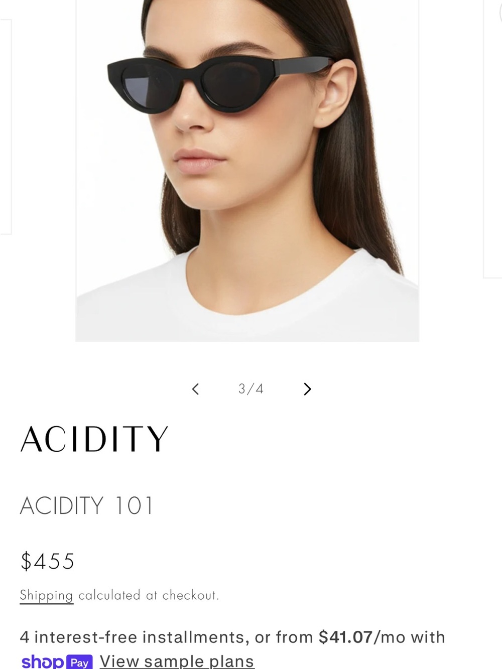 THIERRY LASRY ACIDITY 101 Black Cat-Eye Sunglasses